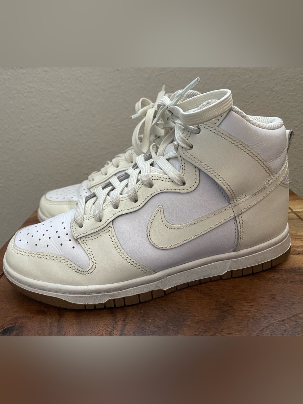 Nike White Dunk High Sail Sneaker